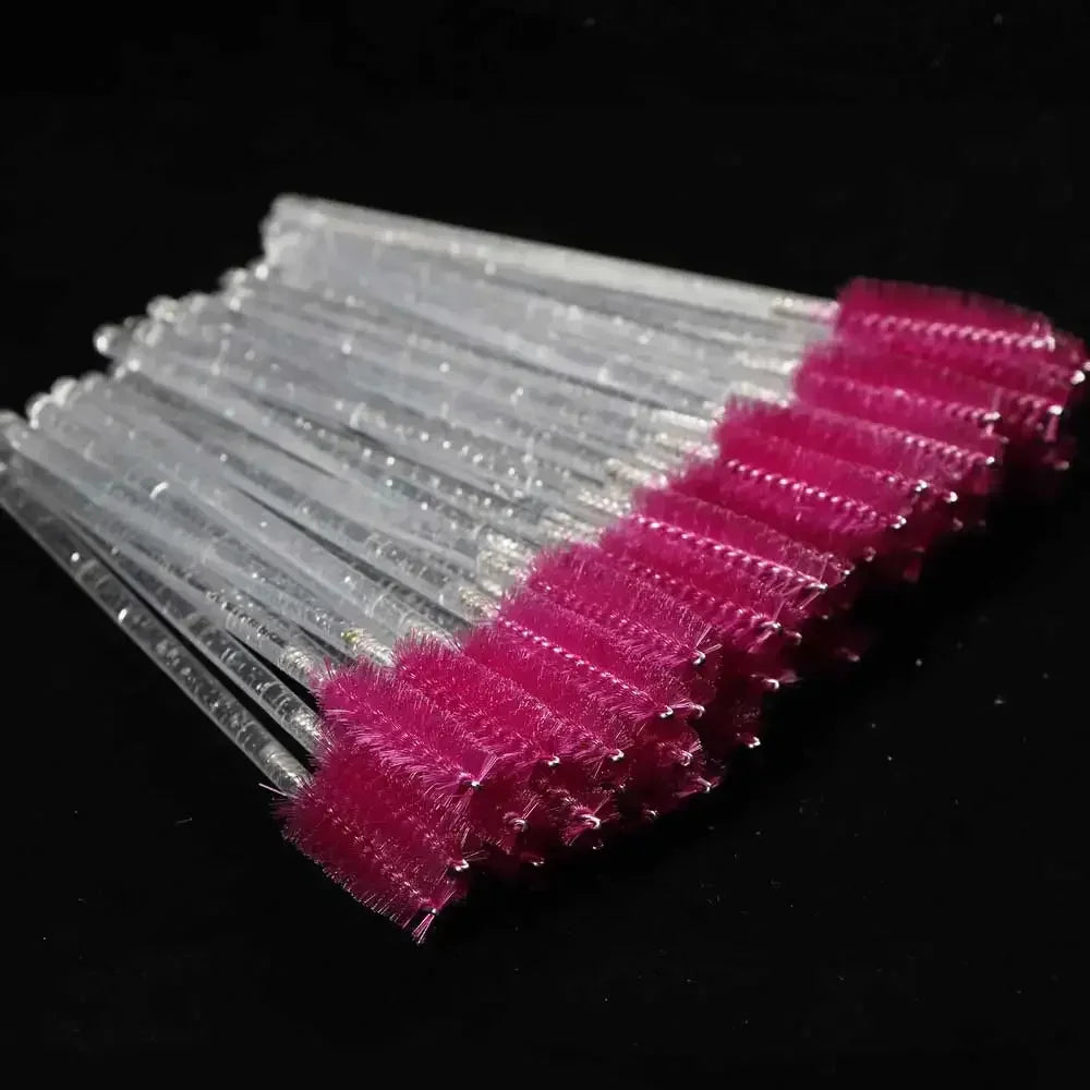 Disposable Crystal Eyelashes Brush Comb 50Pcs Eye Lashes Extension Mascara Wands Makeup Professional Makeup Beauty Tool Beauty World Shop