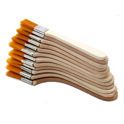 12Pcs Nylon Paint Brush Set Premium Synthetic Bristles for Acrylic Oil Watercolor Painting Essential Art Supplies Beauty World Shop