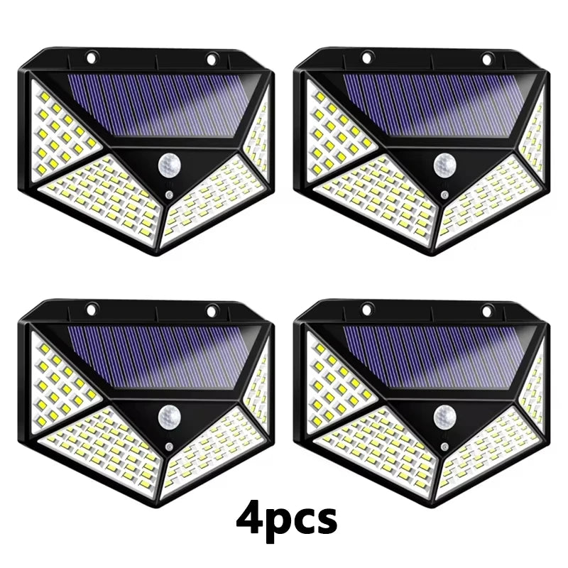 1/2/4Pcs Intelligent Light Controlled LED Solar Lights Waterproof Human Body Sensing Street Light for Outdoor Garden Lighting Beauty World Shop