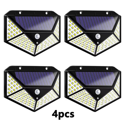 1/2/4Pcs Intelligent Light Controlled LED Solar Lights Waterproof Human Body Sensing Street Light for Outdoor Garden Lighting Beauty World Shop