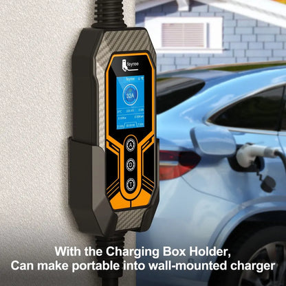 feyree EV Charger Holder High Strength Hook Easy Install Fixed Wall Mount for Portable EV Charger 7KW 11KW EVSE Beauty World Shop