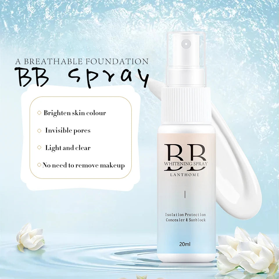 BB Whitening Spray Skin Brightening Moisturizing BB Cream Face Foundation Nourishing Skin Care Beauty Cosmetics Beauty World Shop
