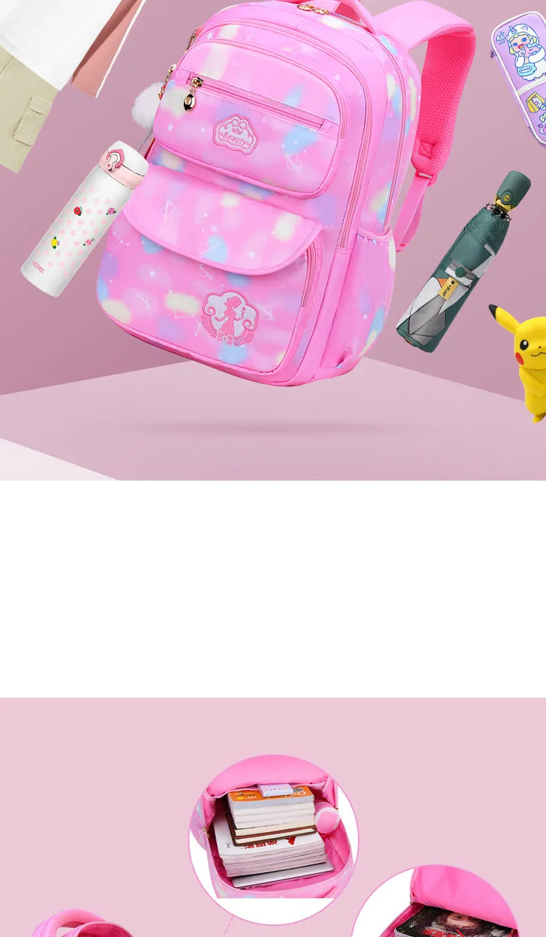 Girl School Bag Backpack Back Pack For Teenager Women Children Female Pink Schoolbag Primary High Bagpack Class Teens Child Kids Beauty World Shop