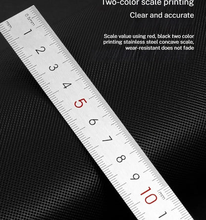 Deli Stainless Steel Ruler for Students And Woodworkers Straight Edge Measuring Tool for Drawing And Drafting 15/20/30/50cm Beauty World Shop