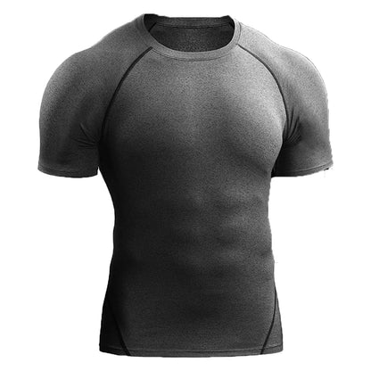 2026 Compression T Shirt Men Summer Sportswear Running T-shirt Elastic Quick Dry Sport Tops Tee Athletic Gym Workout Shirts Men Beauty World Shop