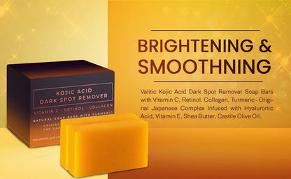 Kojic Acid Dark Spot Remover Whitening Soap Handmade Skin Care Deep Cleaning Moisturizing Cleansing Essential Soap Brighten Skin Beauty Trend Shop