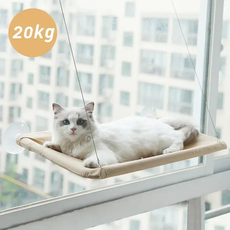 20KG Pet Cat Hammock Hanging Cat Bed Bearing Comfortable Cat Sunny Window Seat Mount Kitten Climbing Frame Pet Accessories Beauty World Shop