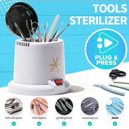 Nail Tool Sterilizer for Esthetician Sterilization Machine Metal Nail art Tools Haves Autoclave Sterilizers High Temperature Beauty World Shop