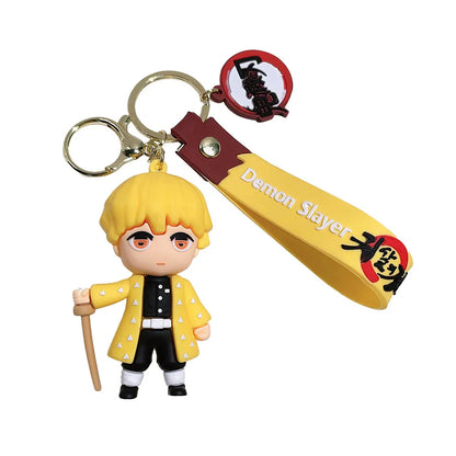 Anime Figure Demon Slayer Keychain Car Keychain Cartoon Backpack Pendant Handmade Backpack Pendant Kids birthday Christmas Gifts Beauty World Shop