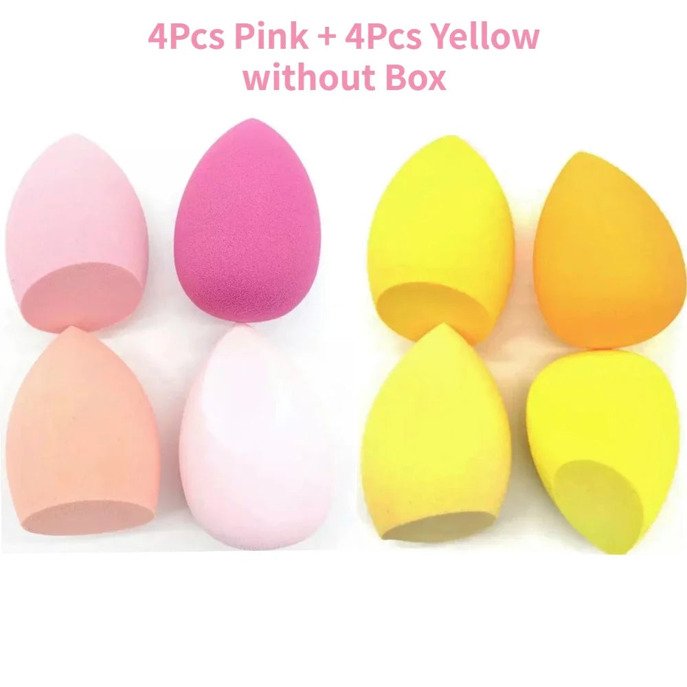 4/8pcs Makeup Sponge Blender Beauty Egg Cosmetic Puff Soft Foundation Sponges Powder Puff Women Make Up Accessories Beauty Tools Beauty World Shop