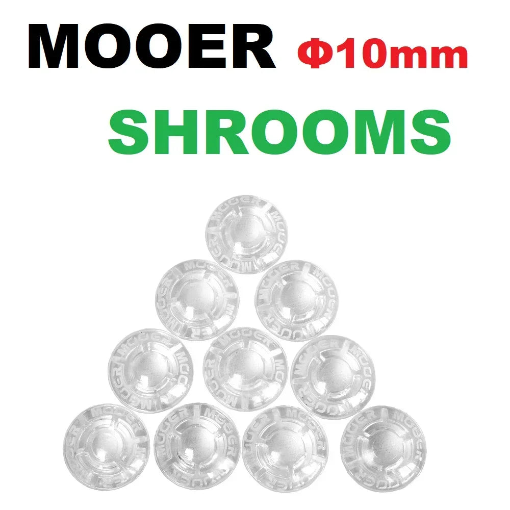 MOOER 10pcs SHROOMS Footswitch Toppers Candy Plastic Bumpers Electric Guitar Effects AccessoriesPedal Protector Guitar Pedal Beauty World Shop