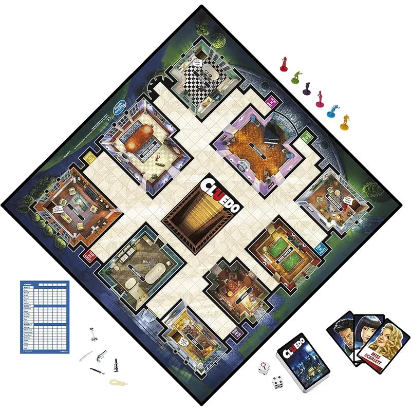 Cluedo Classic Mystery Friends Board Game with Game Board and Cards Beauty World Shop