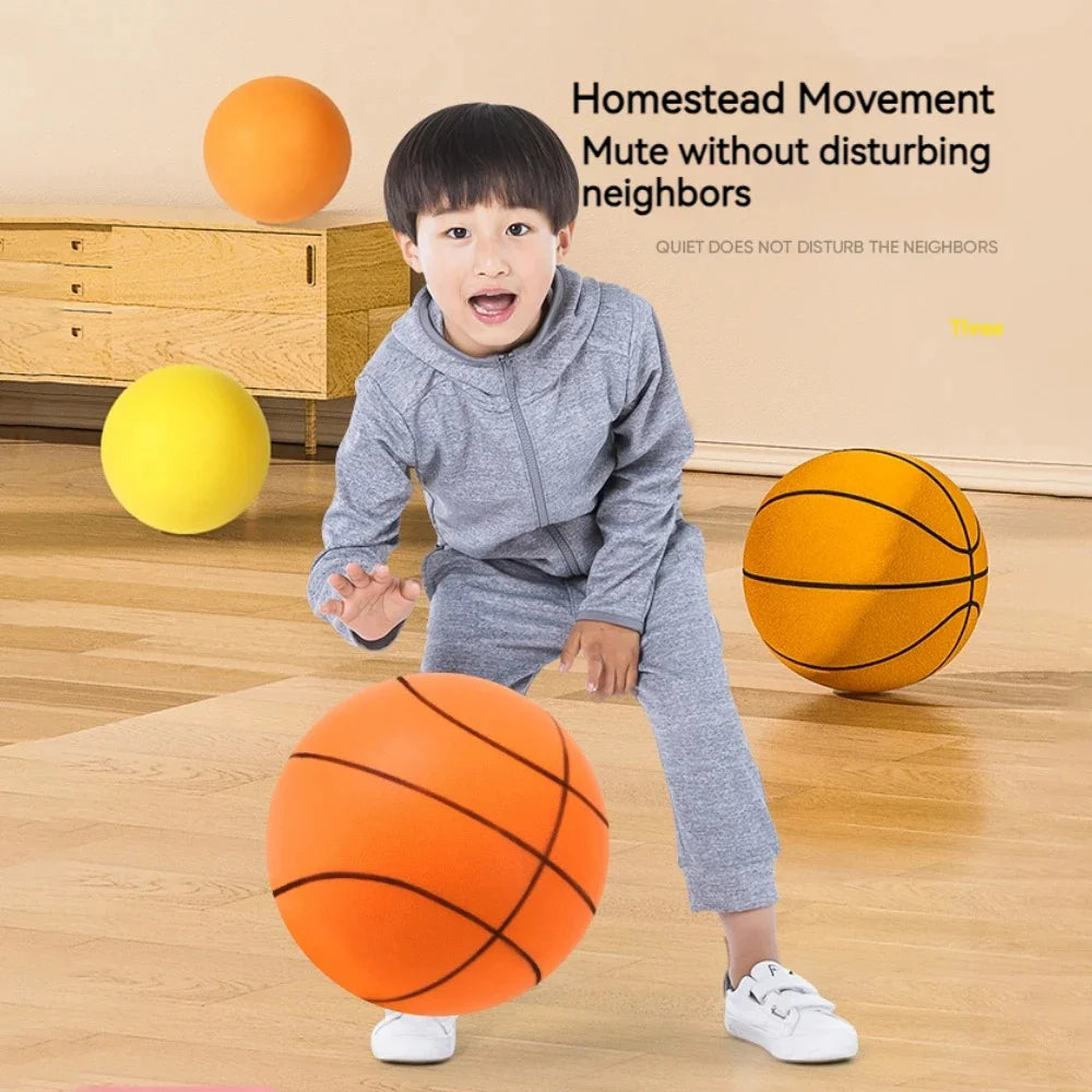 Foam Basketball Kids Silent Basketball Bouncing Mute Silent Ball Bounce Squeezable Mute Bouncing Basketball Beauty World Shop