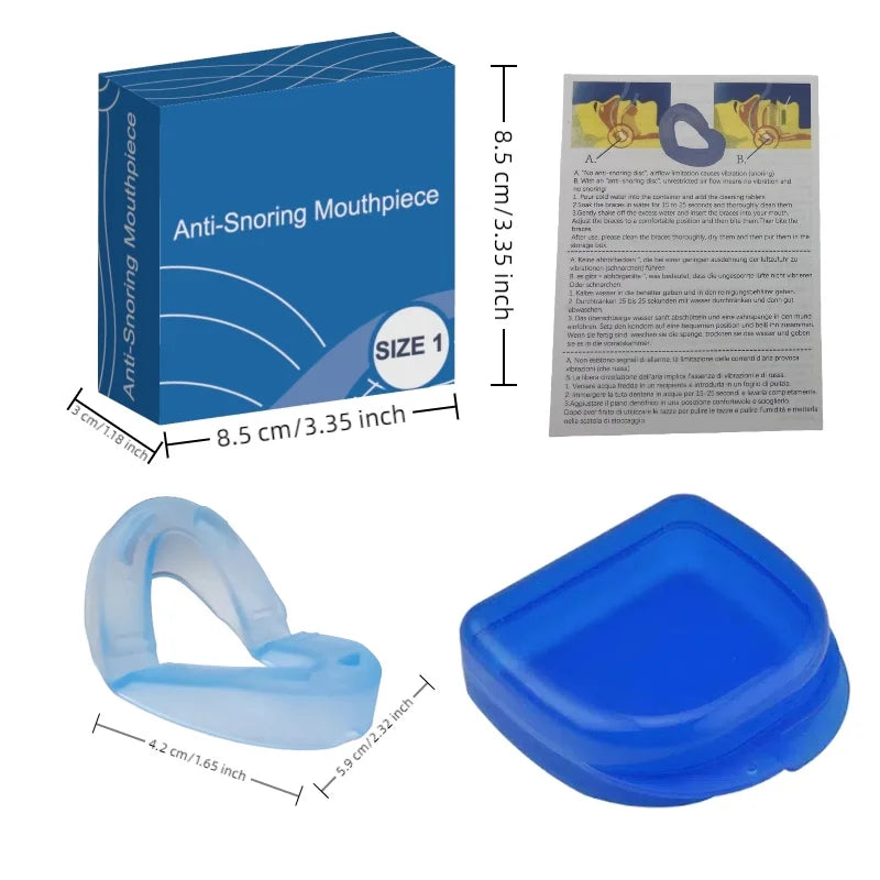 Teeth Bruxism Sleeping Apnea Guard Anti Snoring Bruxism Mouth Guard Snoring Device Bruxismo Snoring Mouth Guard to Stop Snoring Beauty World Shop