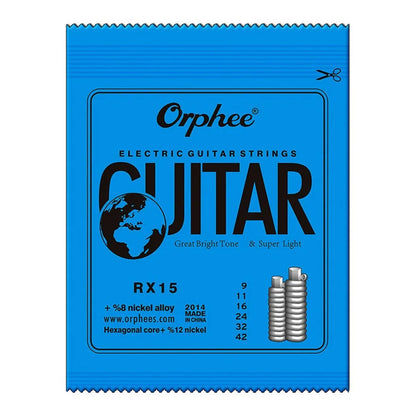 Orphee 1/5/10 Pcs Electric Guitar Strings Set RX Series Hexagonal Carbon Steel 6 String for Electric Guitar Accessories&Parts Beauty World Shop