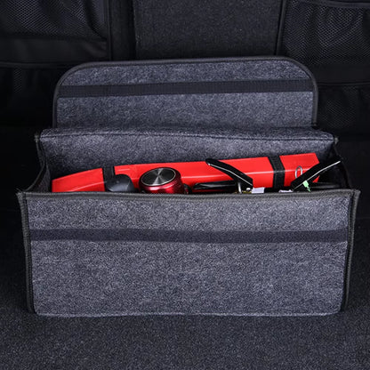 Large Anti Slip Compartment Boot Storage Organizer Tool Car Storage Bag Car Trunk Organizer Soft Felt Storage Box Accessories Beauty World Shop