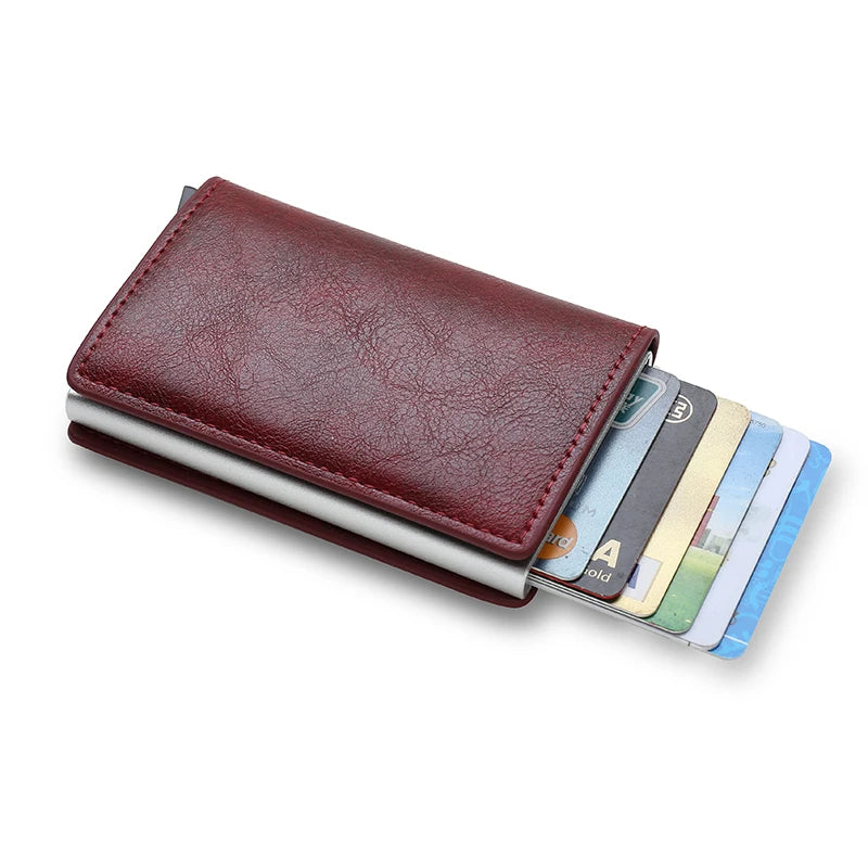 Anti Thief Rfid Credit Card Holder Smart Minimalist Wallet Pocket Men Women Slim Cardholder Bank Cash Creditcard Case Bag Purse Beauty World Shop