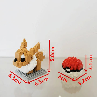 75 Style Building Blocks Assembly Anime Picachu Charizard Doll Blastoise Bulbasaur Gengar Bricks Figures Toy for Kid Gift Beauty World Shop