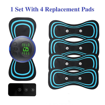 Mini Portable EMS Neck Massager Electric Neck Stretcher For  Cervical Muscle Pain Relief And Shoulder Relaxation Massage Patch Beauty World Shop