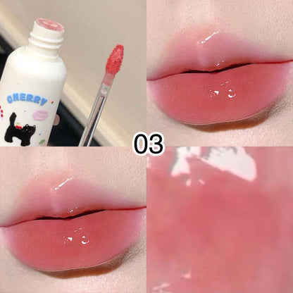 HERORANGE Meow Whisper Mirror Lip Gloss - Moisturizing Long-Lasting, Water-Glossy, Perfect for Spring/Summer Beauty Trend Shop