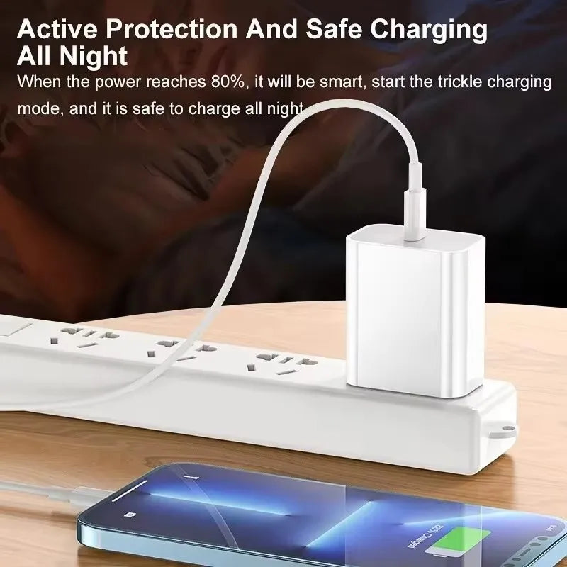 35W PD Original Fast Charging USB Cable for iPhone 14 8 7 Plus 13 12 11 Pro XS Max XR X USB C Rapid Charger Cable 1m 1.5m 2m 3m Beauty World Shop