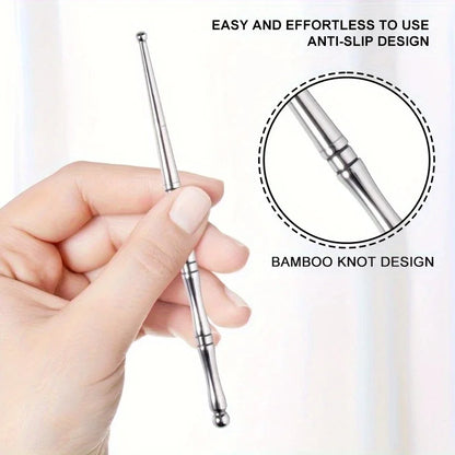 Stainless Steel Acupuncture Pen - Dual Head Massage Tool for Deep Tissue, Trigger Points & Acupressure, Handheld Relaxation Beauty World Shop
