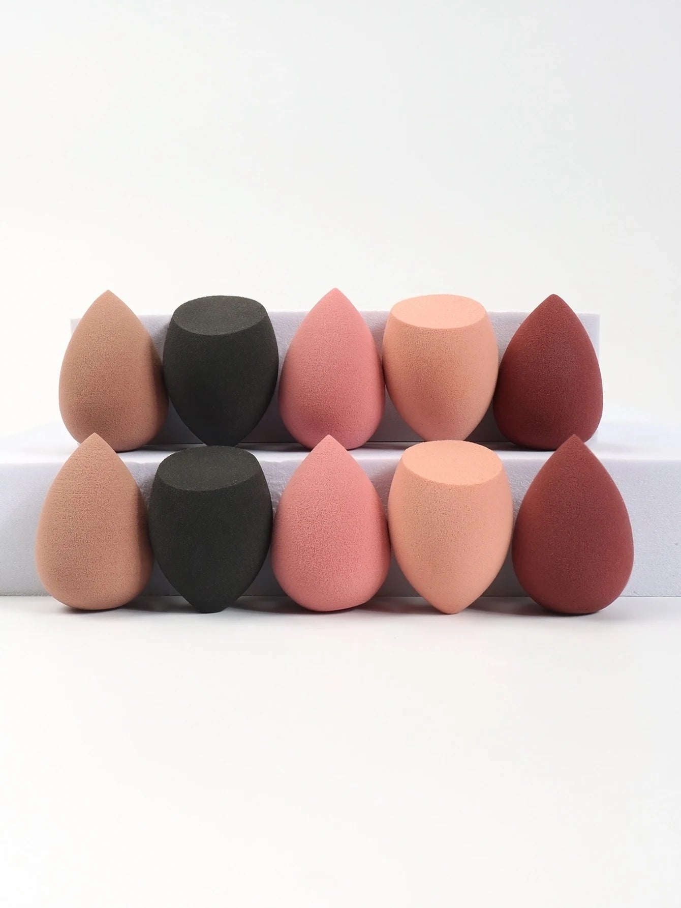 10 件 Mini Makeup Sponge Powder Puff Beauty Sponge for Makeup Concealer Liquid Foundation Face Cosmetic Puff Make up Sponge Beauty World Shop