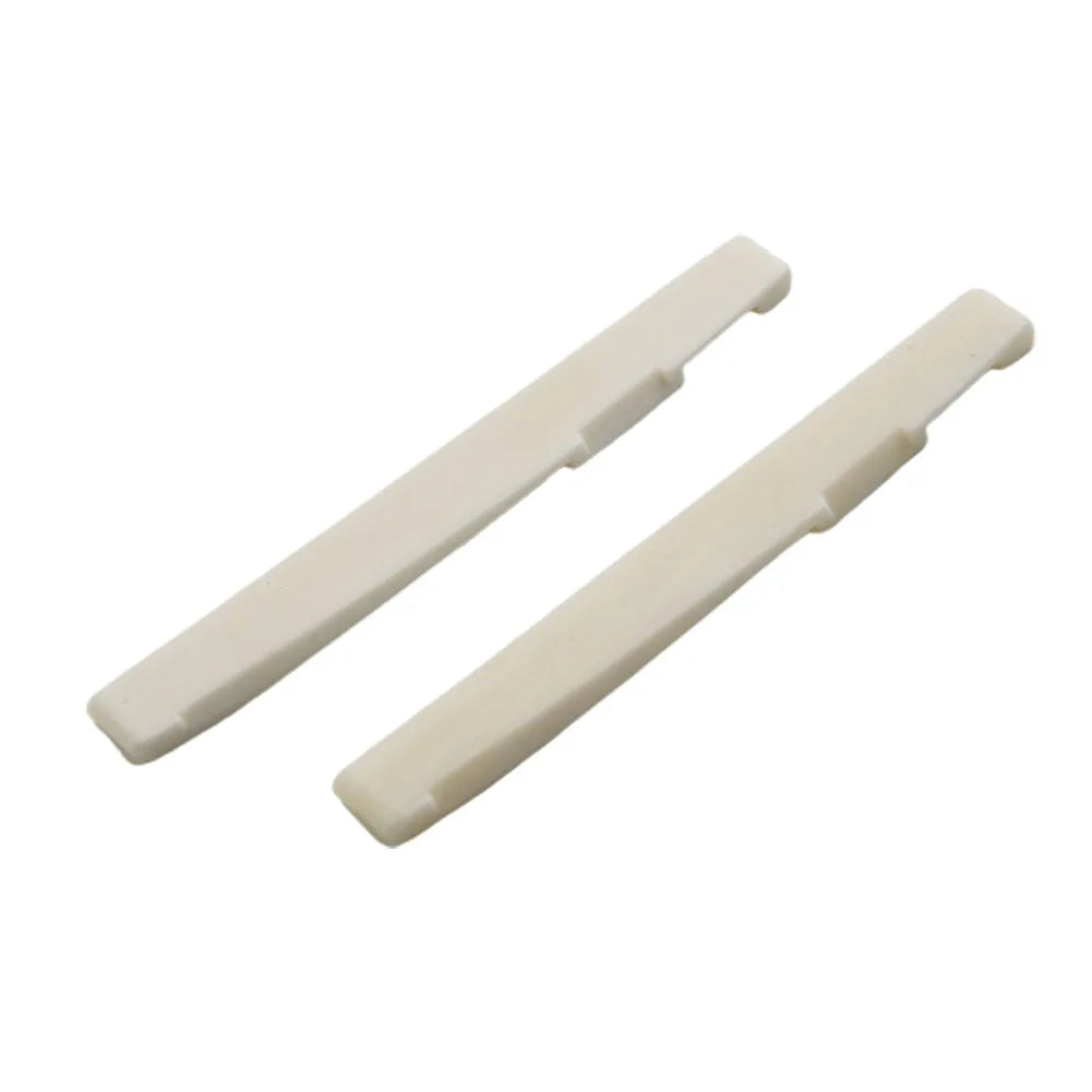 2 Sets 4 Pcs 6 String Acoustic Guitar Bone Bridge Saddle 72mm And Nut 43mm Cow Bone Nut Top Folk Pillow Folk Bottom Pillow Beauty World Shop