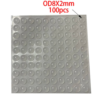 100Pcs Soft Silicone Rubber Anti Slip Bumpers Feet Pads Damper Buffer Cabinet Bumpers Silicone Furniture Pads Drawer Door Pad Beauty World Shop