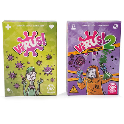Virus! - Juego de cartas - El Juego mas contagioso. Edicion Española. +8 años VIRUS! 2 Evolution (Expansión) - Juego de cartas ( Beauty World Shop