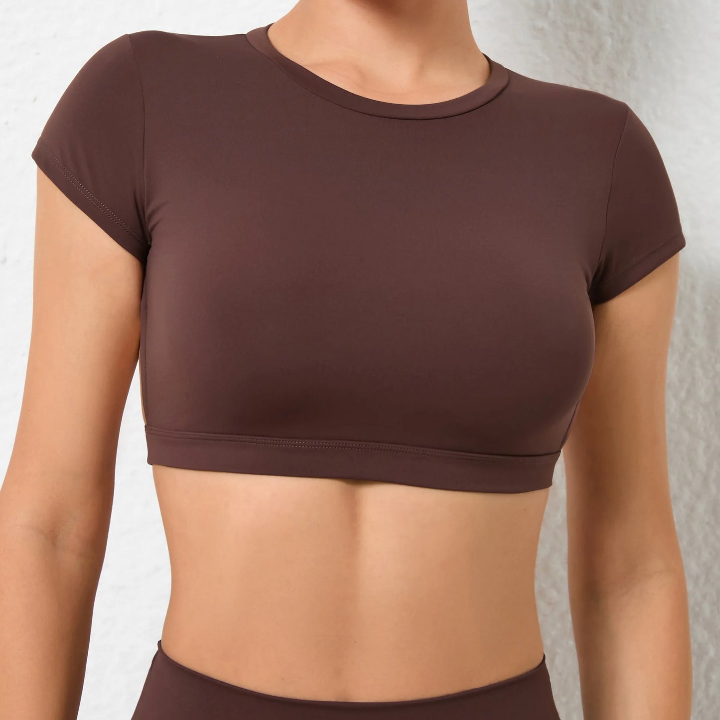 Hearuisavy Sports Shirts Breathable Workout Tops Fitness Sportswear Female Backless Yoga Clothing Sport Crop Tops Women Gym Top Beauty World Shop