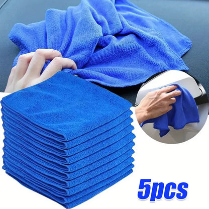 10Pcs Microfiber Towels Car Wash Drying Cloth Towel Household Cleaning Cloths Auto Detailing Polishing Cloth Home Clean Tools Beauty World Shop
