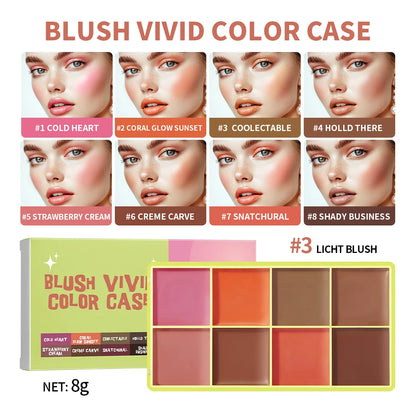 Curve Case Cream Eyebrow Cream Blush Highlighter Palette Matte Shimmer Finishes Shadow Tones Long-Lasting Cosmetics Beauty World Shop