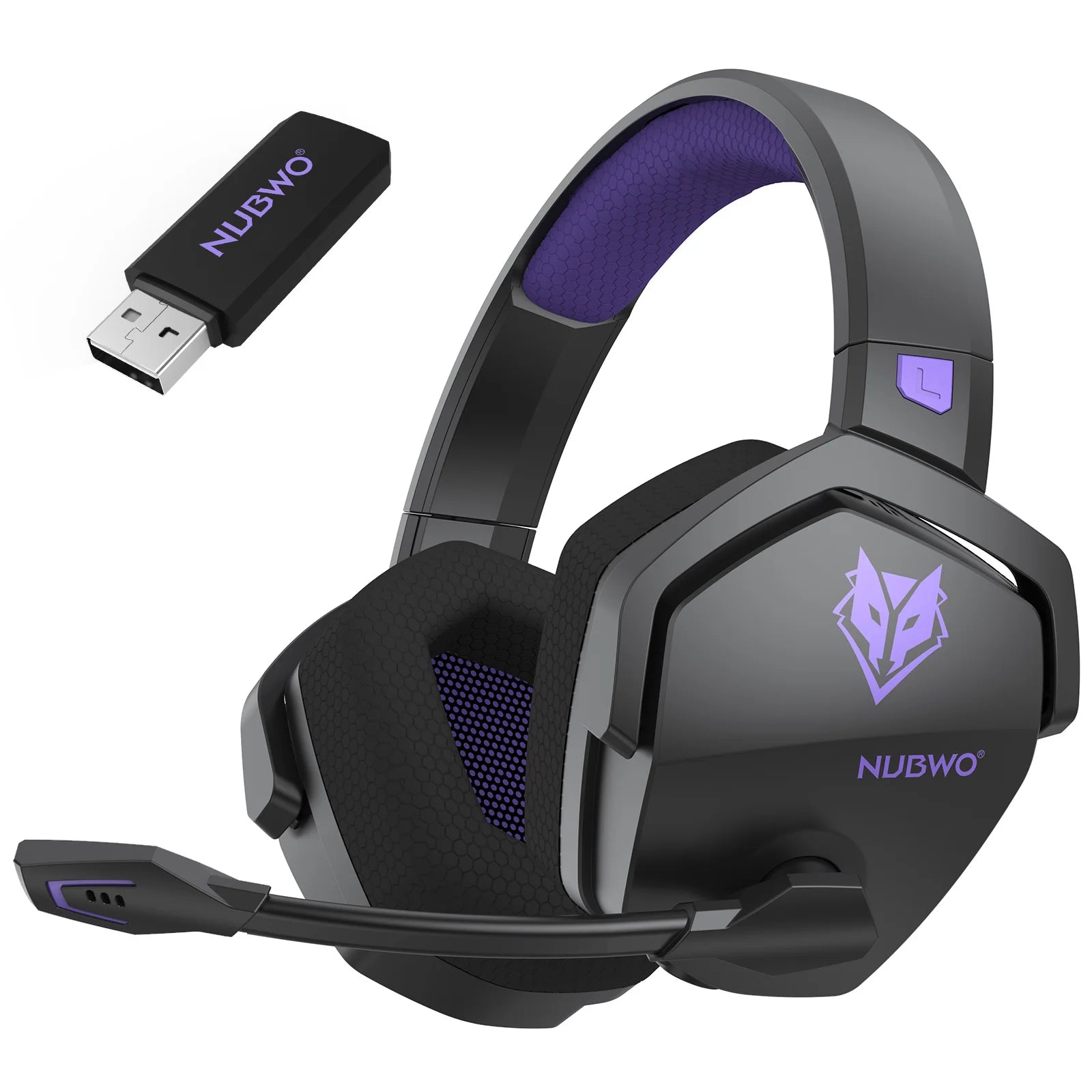 NUBWO G06 2.4G Dual Wireless Gaming Headset 5ms Low Latency 7.1 Surround ENC Mic For PC PS4 PS5 Gaming Bluetooth Headphones Beauty Fashion