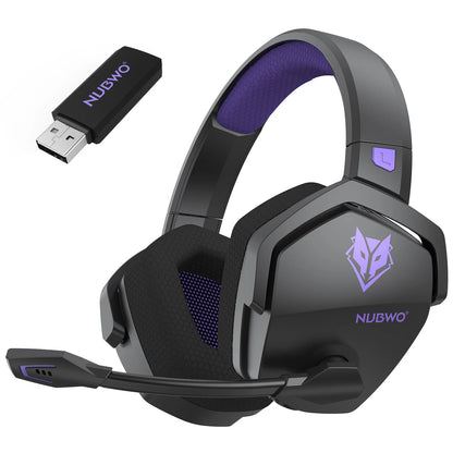 NUBWO G06 2.4G Dual Wireless Gaming Headset 5ms Low Latency 7.1 Surround ENC Mic For PC PS4 PS5 Gaming Bluetooth Headphones Beauty Fashion
