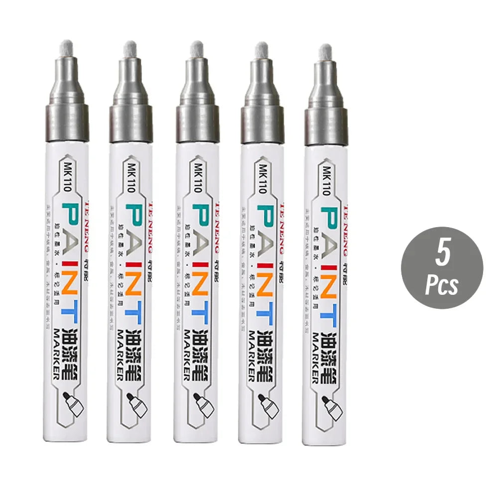 8 Colors Car Scratch Repair Paint Pen Quick Dry Touch Up Paint Repair Pen Waterproof Wheel Tyre Marker Auto Paint Marker Pens Beauty World Shop
