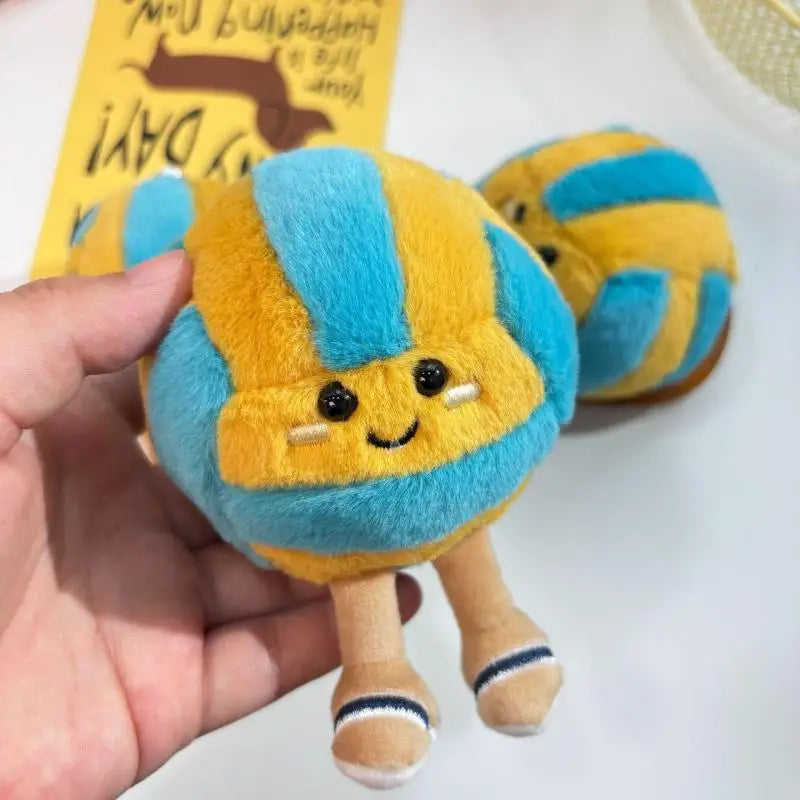 Soft Plush Cartoon Volleyball Toy, Fun Sports-Themed Keychain and Bag Decor Beauty World Shop