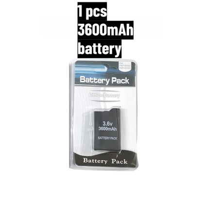 3600mAh for SONY PSP2000 Handheld Game Console Backup Battery Pack 2400mAh for SONY PS Lite PSP-2000 PSP-3000 PSP-3004 Batteries