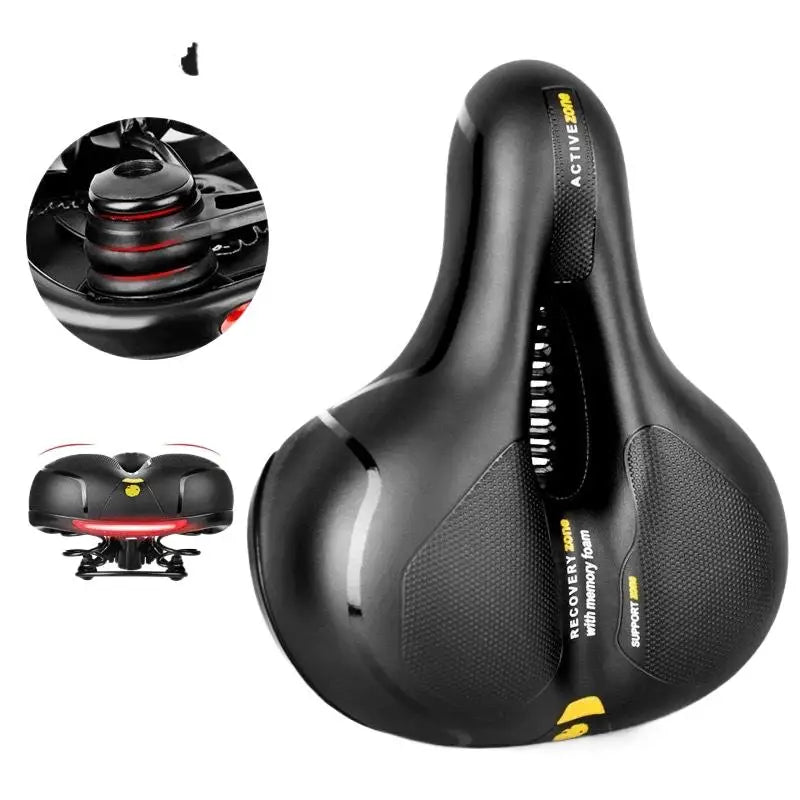 ESLNF Hollow Breathable Bicycle Saddle MTB Road Bike Saddle Shock Absorbing Comfortable Big Butt Bike Seat Bicycle  Accessories Beauty World Shop