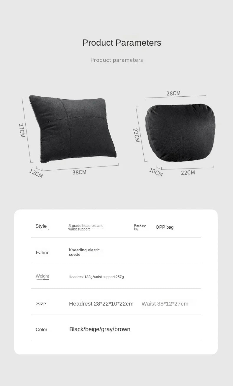 Car Headrest Neck Support Seat / Maybach Design S Class Soft Universal Adjustable Car Pillow Neck Rest Cushion High Quality Beauty World Shop