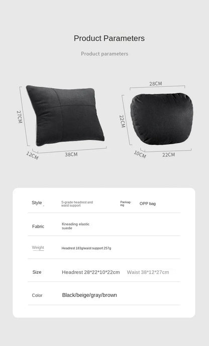 Car Headrest Neck Support Seat / Maybach Design S Class Soft Universal Adjustable Car Pillow Neck Rest Cushion High Quality Beauty World Shop