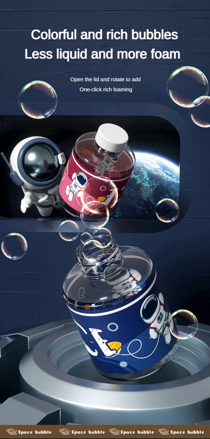 Children Bubble Gun Toy Astronaut Fully Automatic Bubble Machine Bubbles Gun Outdoor Game Fantasy Toy for Boys Girls Gifts Beauty Fashion