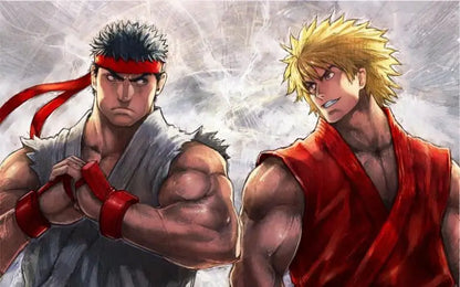 Anime Street Fighter Fighting Game Action Figure Ken Masters Hoshi Ryu PVC Kawaii Toys Dolls Room Decor Birthday Gift For Boys Beauty World Shop