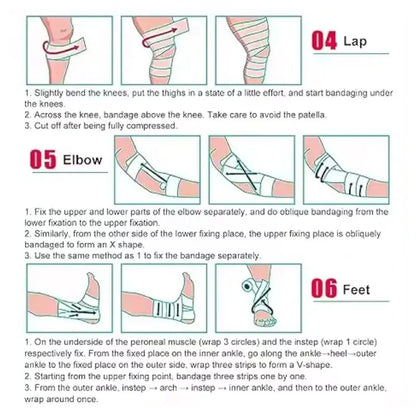 Self Adherent Cohesive Bandage Wrap Stretch Non Woven Self Adhesive Tape - Skin Colour Athletic Elastic Bandage Beauty World Shop