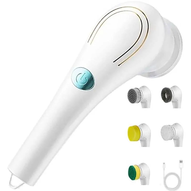 Usb Rechargeable Kitchen Dishwashing Brush Sink Cleaner Bathroom Bathtub Clean Brush Spin Scrubber Electric Cleaning Brush Beauty World Shop
