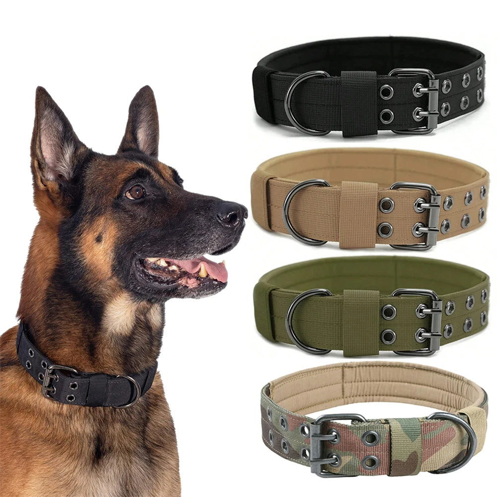 Tactical Dog Collar 1pc Durable Nylon Military Collars Outdoor For Medium Large Dogs Training Walking Working Pet Products Beauty World Shop