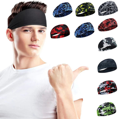 Sports Sweatband Hairband Women's Headwear Anti-Sweat Gym Fitness Sweat Guide Antiperspirant Band Running Headband Beauty World Shop
