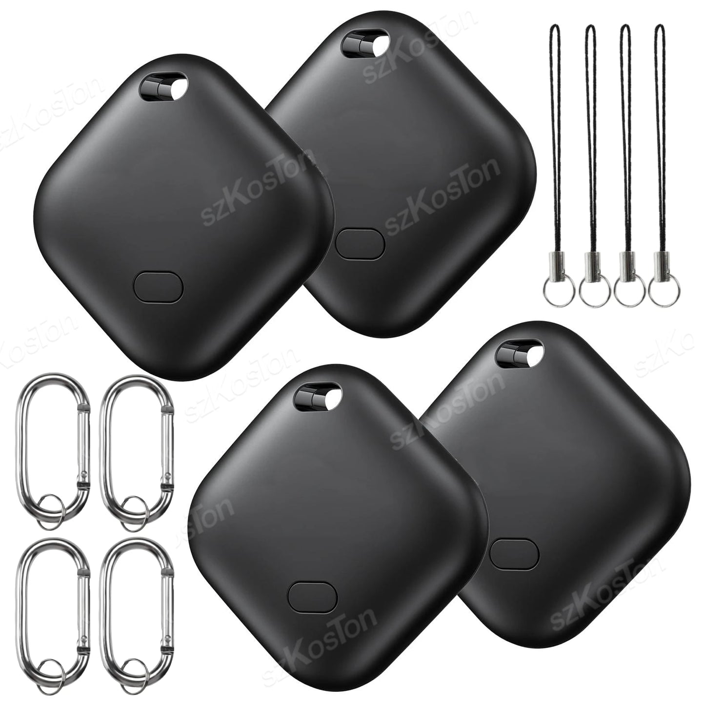 Mini GPS Tracker Compatible with iOS Find My APP Dog Cat Locator Child Finder Pet & Car Lost Tracker Smart iTag with Keychain