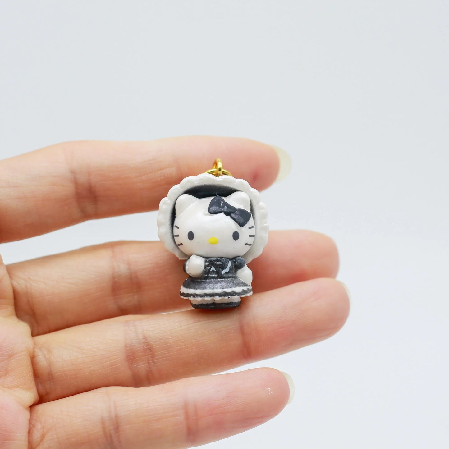 New Original Sanrio Character Kawaii Black Skin Hello Kitty Backpack Pendant Anime Cartoon Blind Box Birthday Gift Trendy Toys Beauty World Shop