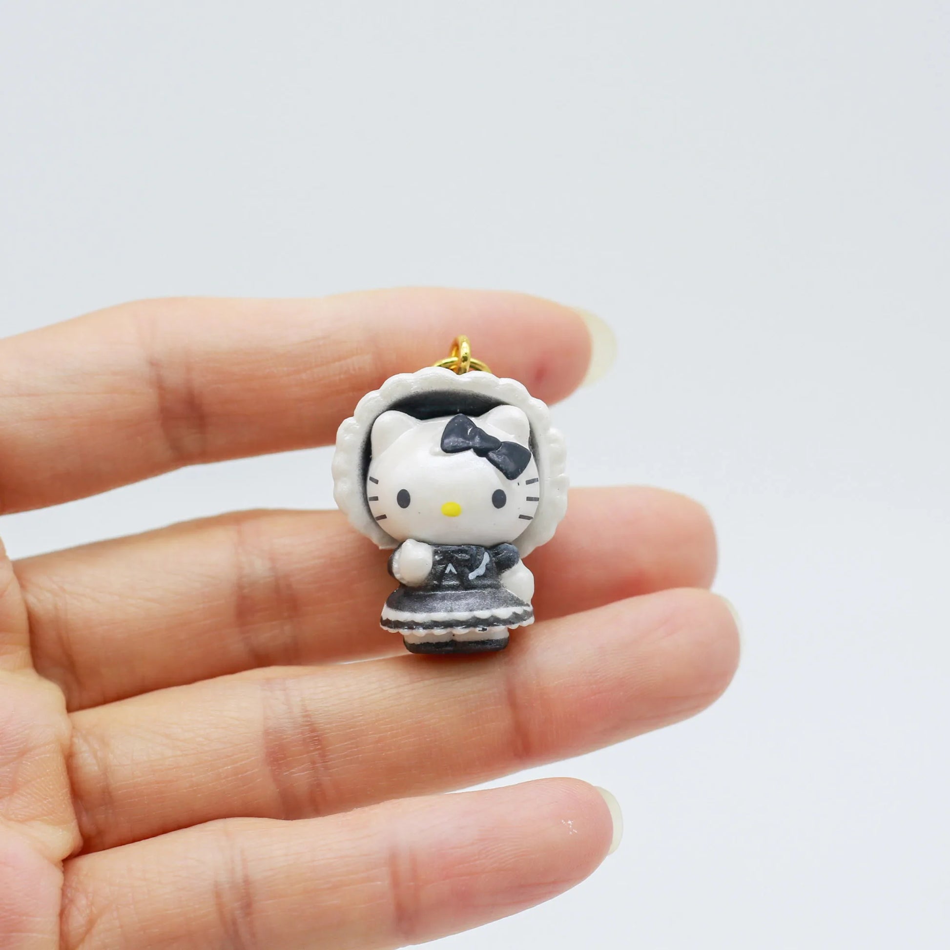New Original Sanrio Character Kawaii Black Skin Hello Kitty Backpack Pendant Anime Cartoon Blind Box Birthday Gift Trendy Toys Beauty World Shop